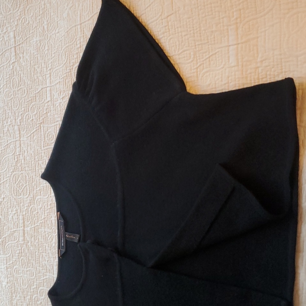 💥BCBGMAXAZRIA 100% Merino Wool Knit Cropped Bolero Cardigan Size S
